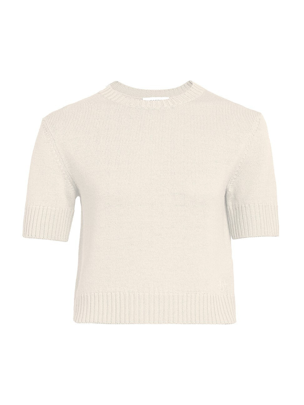 Women's Cropped Wool Sweater - Natural - Size 0 | Saks Fifth Avenue