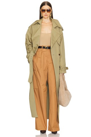 Classic Oversized Trench in Ivory | Revolve Clothing (Global)