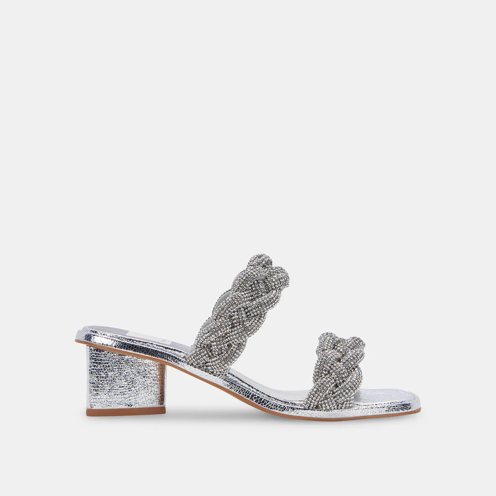 RONIN RHINESTONE SANDALS CRYSTAL RHINESTONE | DolceVita.com