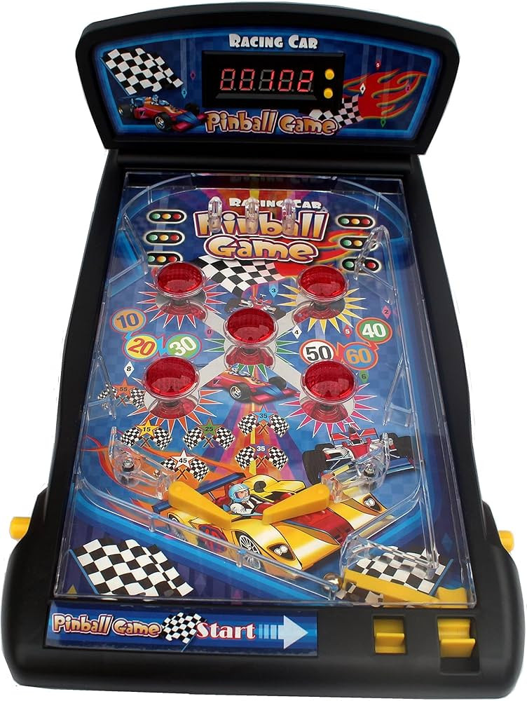 Trisquirrel Pinball Machine, Electronic Tabletop Pinball Game, 16.5 Inch Table Pinball with Light... | Amazon (US)