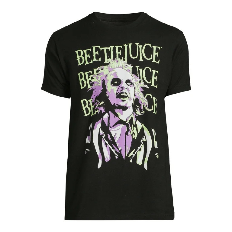 Beetlejuice Men's and Big Men's Graphic Tee with Short Sleeves, Sizes S-3XL | Walmart (US)