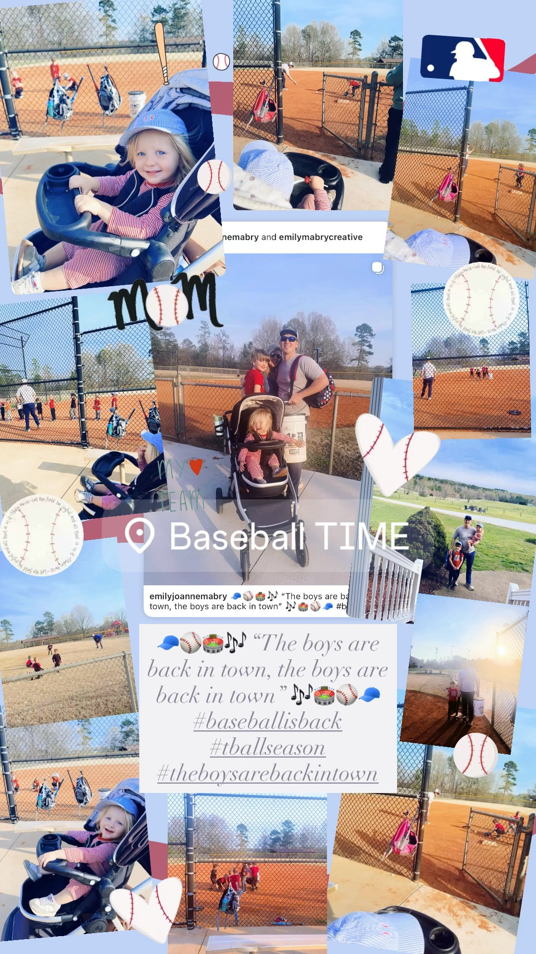 🧢⚾️🏟️🎶 “The boys are back in town, the boys are back in town” 🎶🏟️⚾️🧢 #baseballisback #tballseason #theboysarebackintown 
