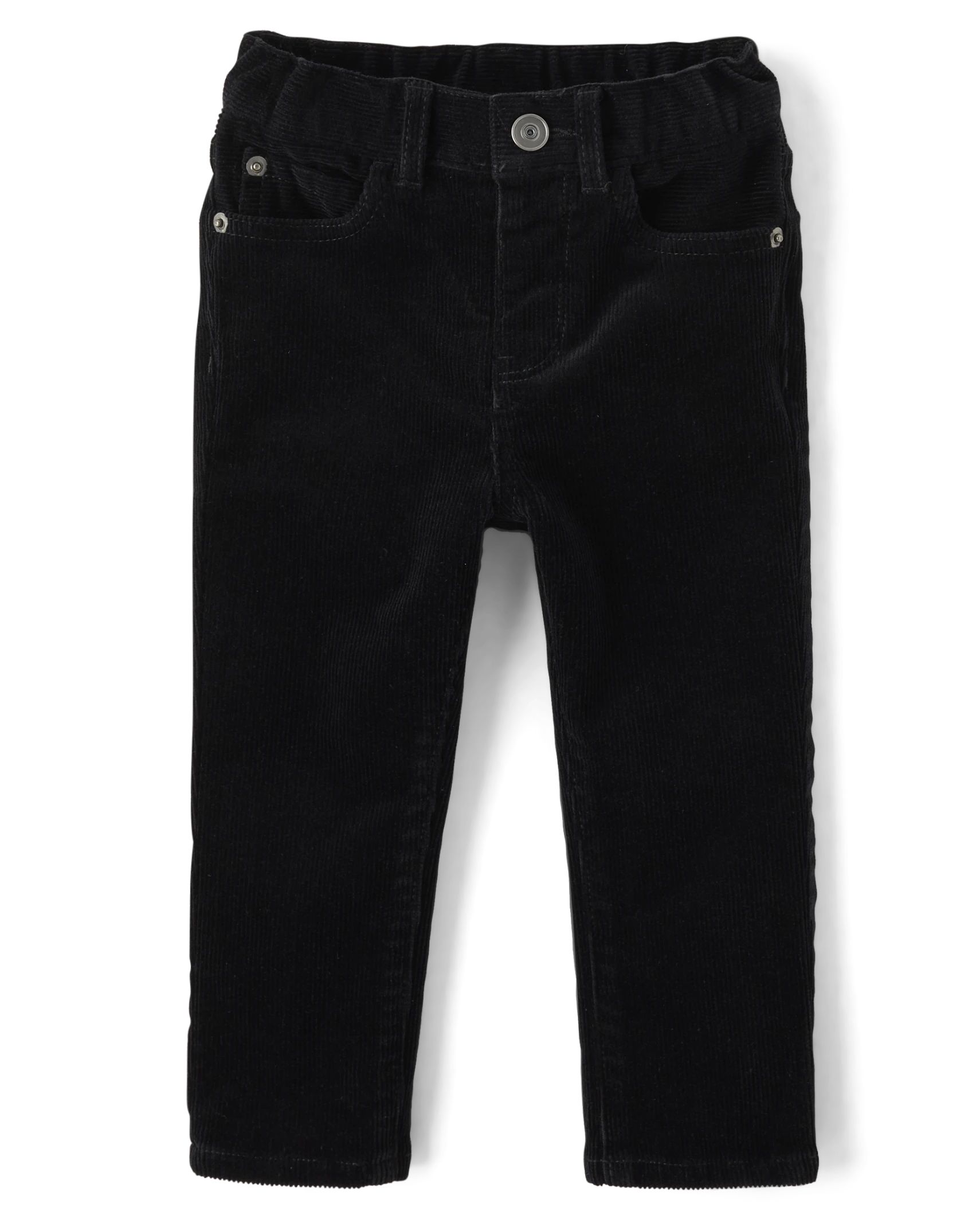 Baby And Toddler Boys Stretch Corduroy Pants - black | The Children's Place