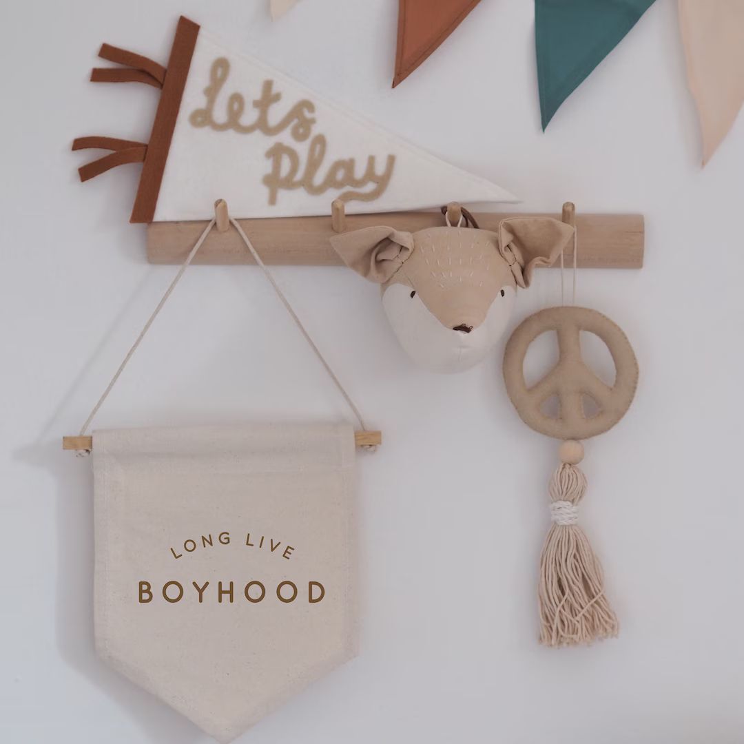 Long Live Boyhood Hanging Banner Available in a Classic - Etsy | Etsy (US)