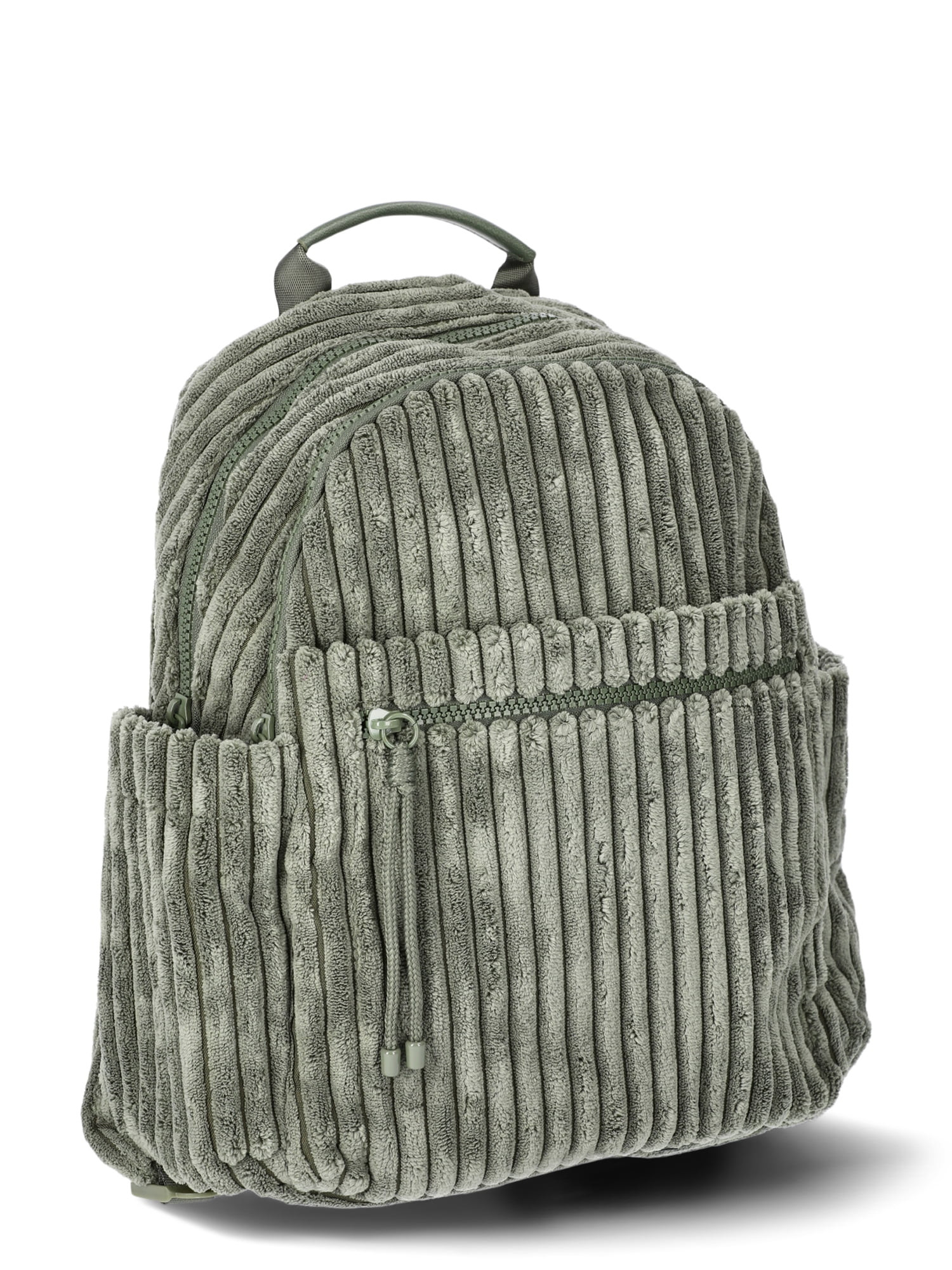 No Boundaries Corduroy Backpack, Olive, Women’s | Walmart (US)