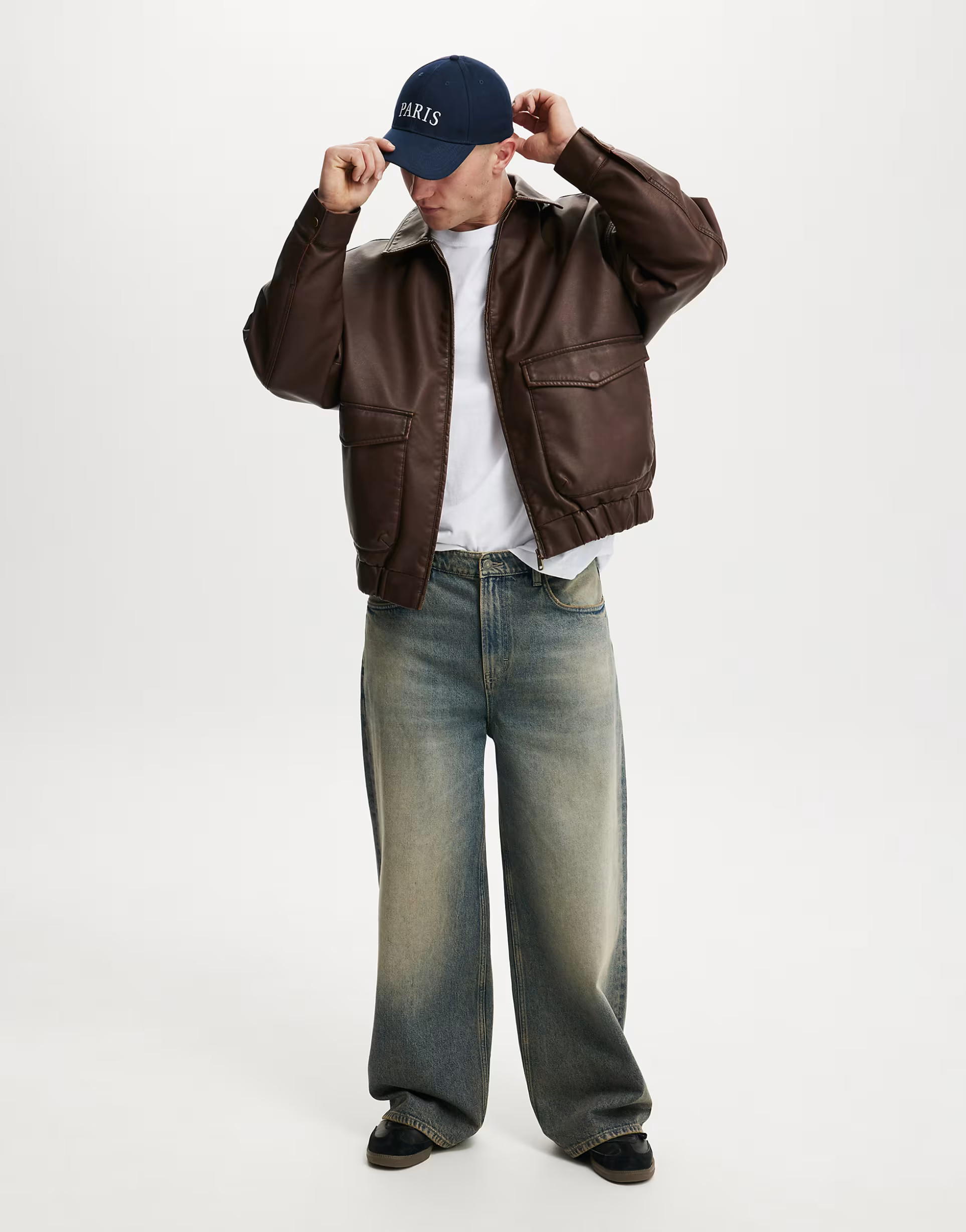 Cotton On Faux leather bomber in brown | ASOS | ASOS (Global)