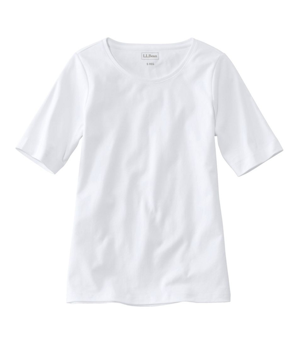 Women's L.L.Bean Jewelneck Tee, Elbow-Sleeve | L.L. Bean