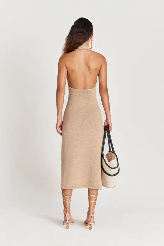 Cult Gaia Keilah Knit Dress - Brown - XS | Verishop