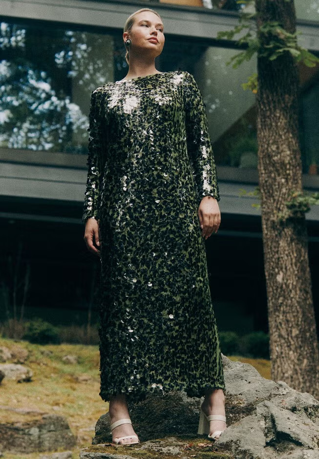 Paillette Sequin Maxi Dress | Eloquii