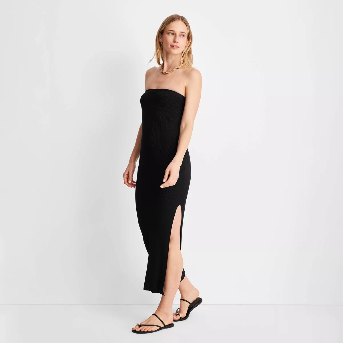 Women's Strapless Tube Midi Dress - Future Collective™ with Jenny K. Lopez | Target
