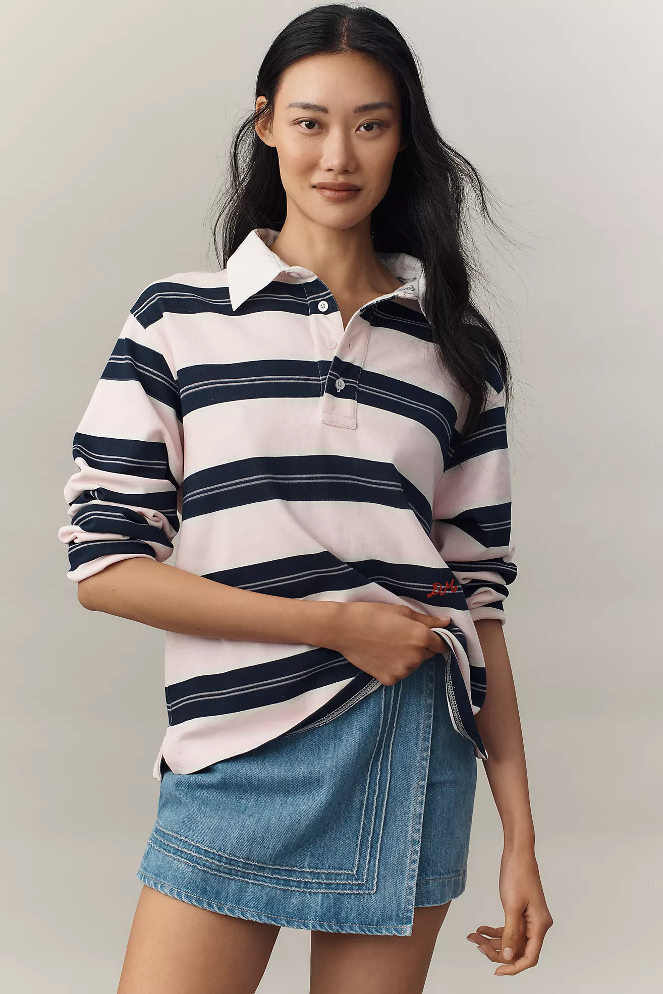 Damson Madder Cassia Shrunken Rugby Shirt | Anthropologie (US)