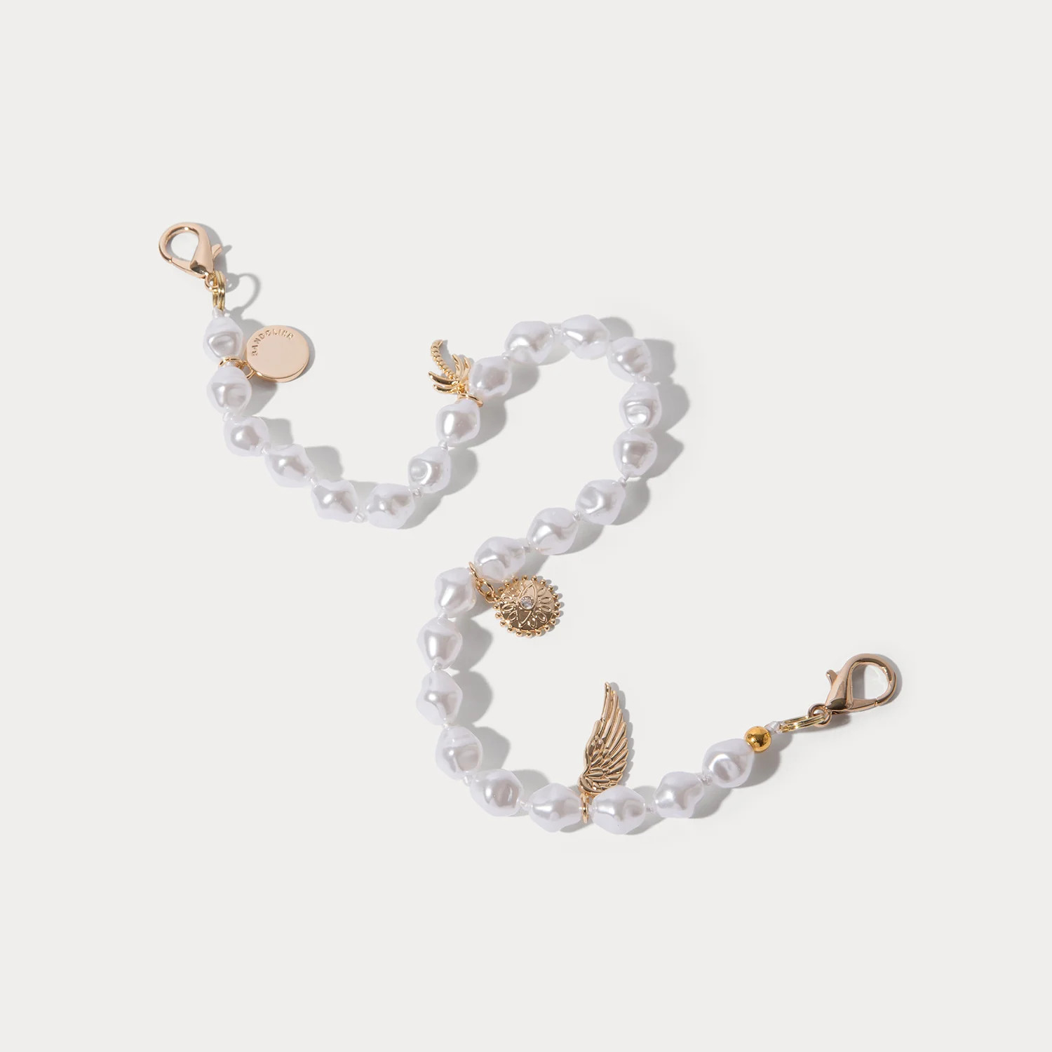 Selena Wristlet - Pearl/Gold | Bandolier