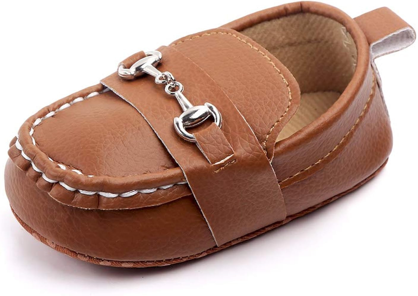 Greeen Baby Nubuck Vamp Soft Sole Toddler Loafers Boat Shoes Crib Shoes | Amazon (US)