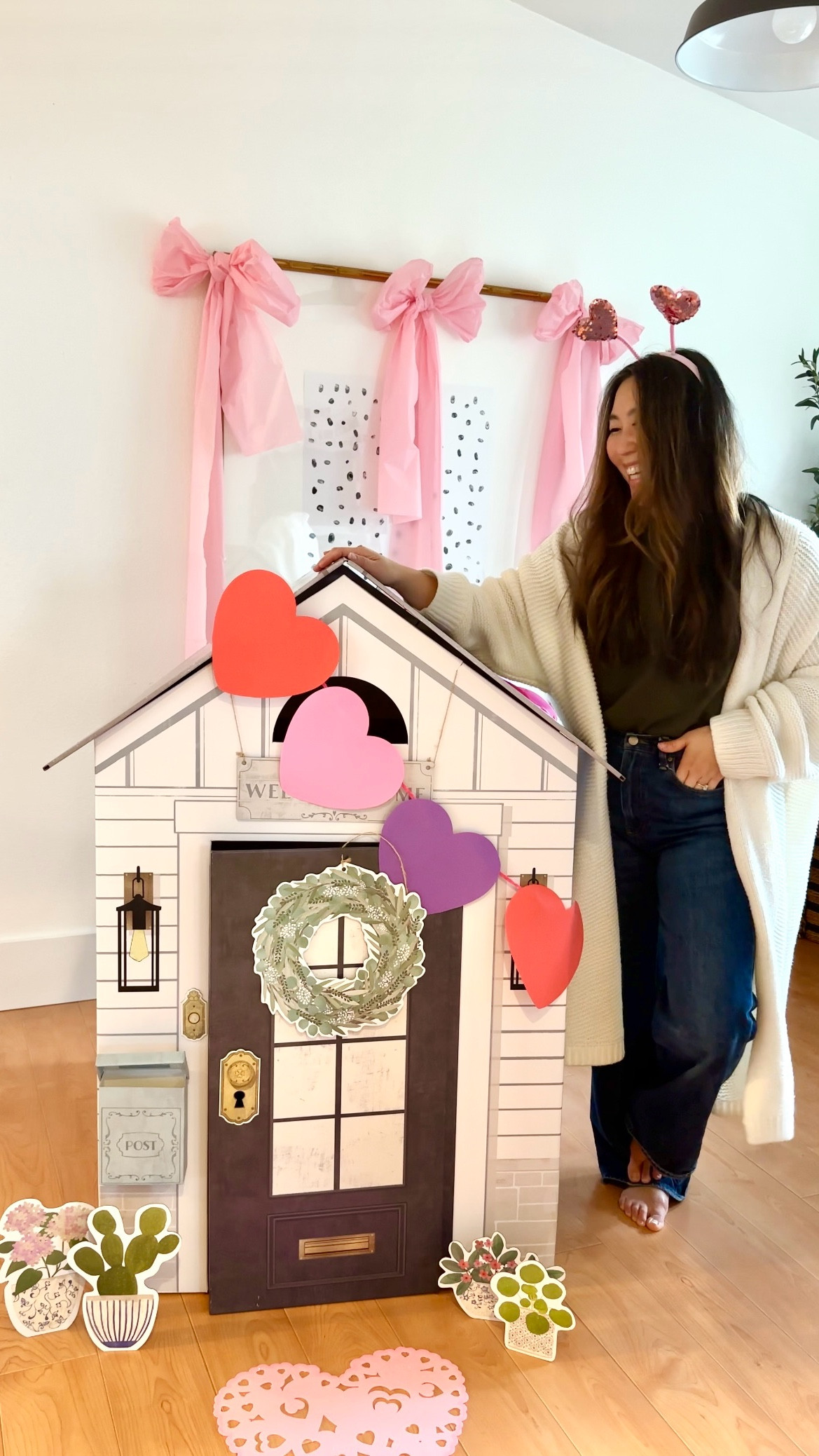 Hey moms and dads! if you’re stuck inside because of the cold weather, rain or snow, Make It Cute @makeitcutekids is here to make your indoor play day super great! These adorable playhouses have a quick 3-piece assembly, ready in 60 seconds or less AND stores flat. They’re durable, made well, and from recycled materials. I love that it fuels imagination and play. You can decorate your house with their kits like their welcome home kit, or DIY it yourself like we did for Valentines Day. Shop on my LTK and make indoor play, the best day ever for your littles with Make It Cute! #makeitcute

#LTKKids #LTKHome #LTKFamily