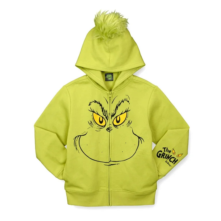 Boys The Grinch You're A Mean One Logo Lightweight Hoodie | Walmart (US)