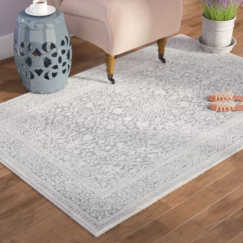 Pellot Light Gray/Cream Area Rug | Wayfair North America