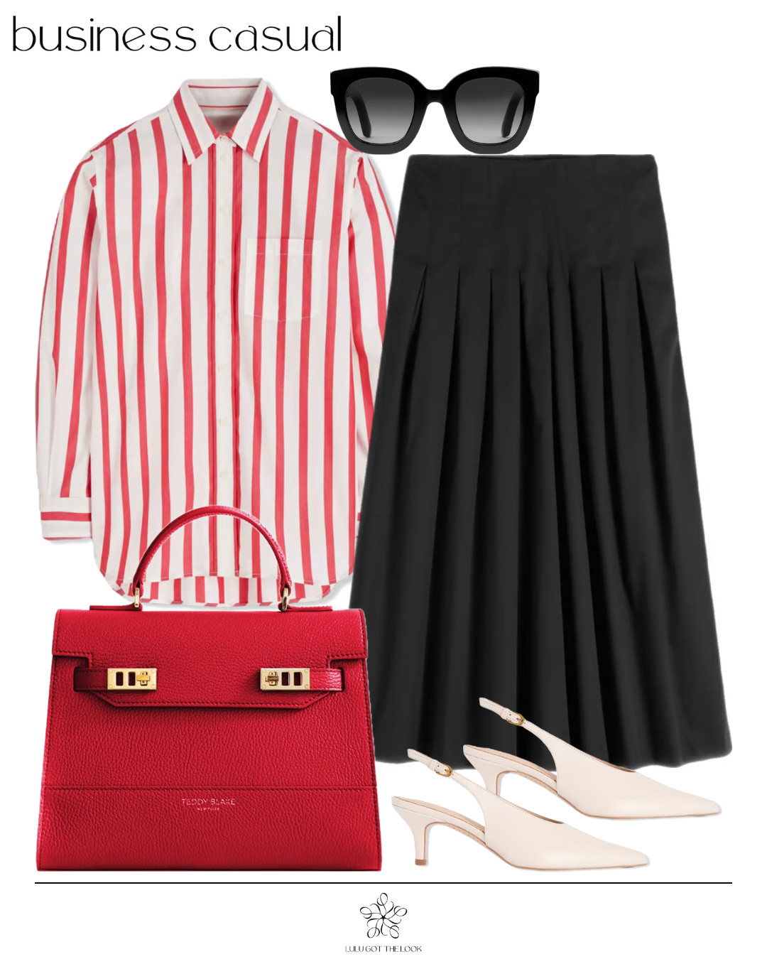 Business casual: Boden striped shirt - 4 looks - look 1 

 #LTKootd #LTKSeasonal #LTKU