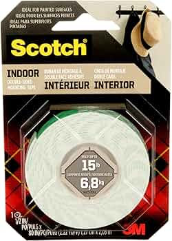 Scotch Indoor Mounting Tape,12-in x 75-in, White,1-Roll (110) | Amazon (US)