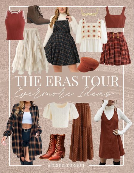 The Eras Tour - Evermore Outfit Ideas 🍁

Plaid, Fall Style, Concert Outfit, Cream Sweater, Rust, Boots, Booties, Pageboy Cap, Boho, Corduroy, Overall Dress



#LTKFind #LTKstyletip #LTKunder50