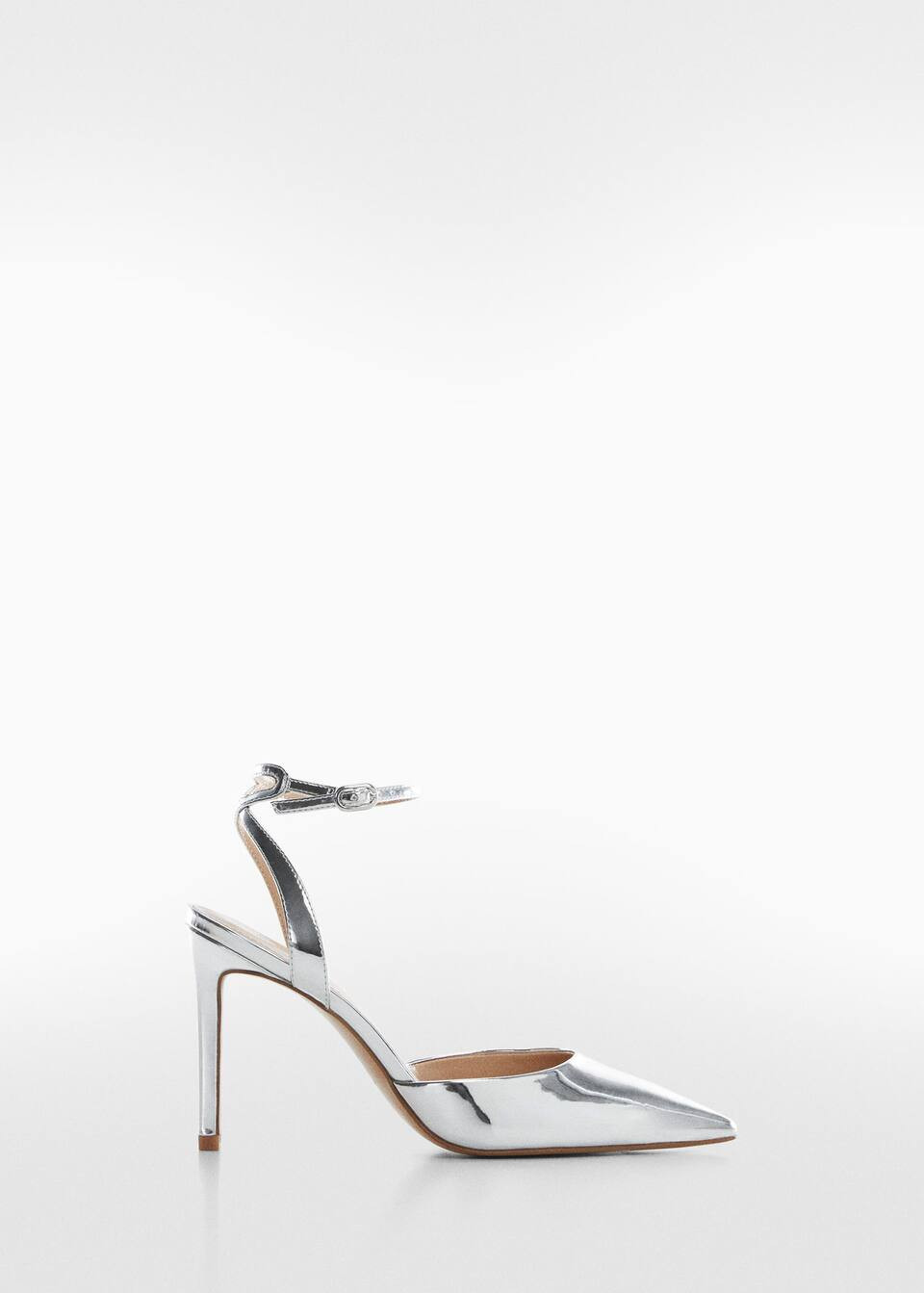 Metallic heel shoes | MANGO (UK)