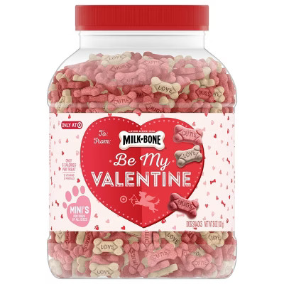 Milk-Bone Valentine's Day Canister Dog Treats - 36oz | Target