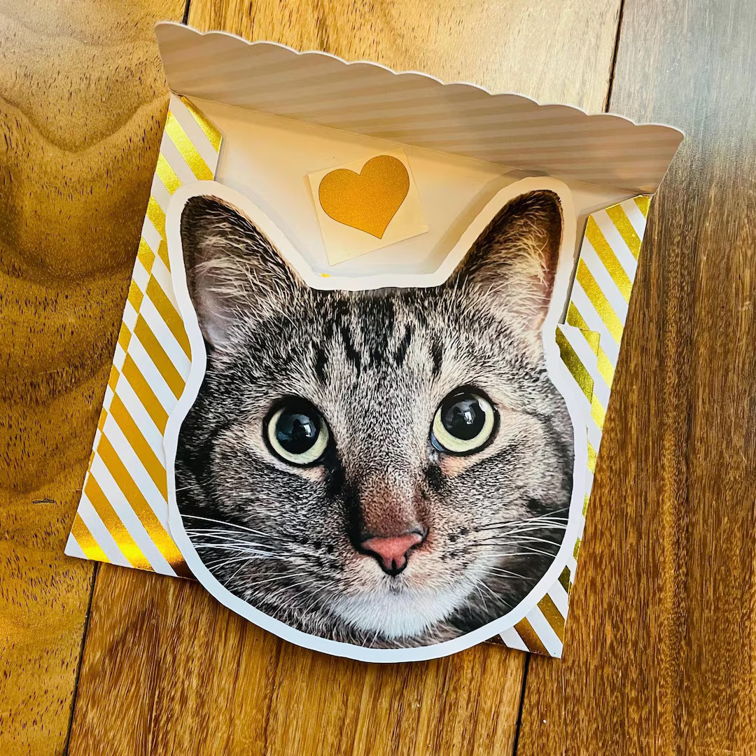 Custom Birthday Card, Personalized Greeting Card, Cat Card, Dog Card, Custom Photo Card, Father D... | Etsy (US)