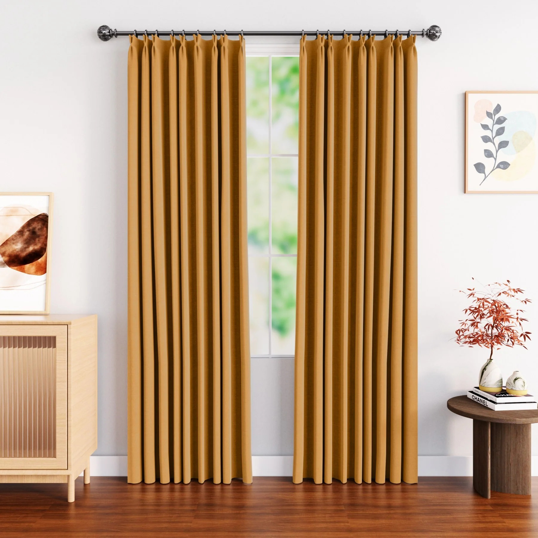 Sofia Cotton Curtains for Kid's Room Pinch Pleat | Lustrowin