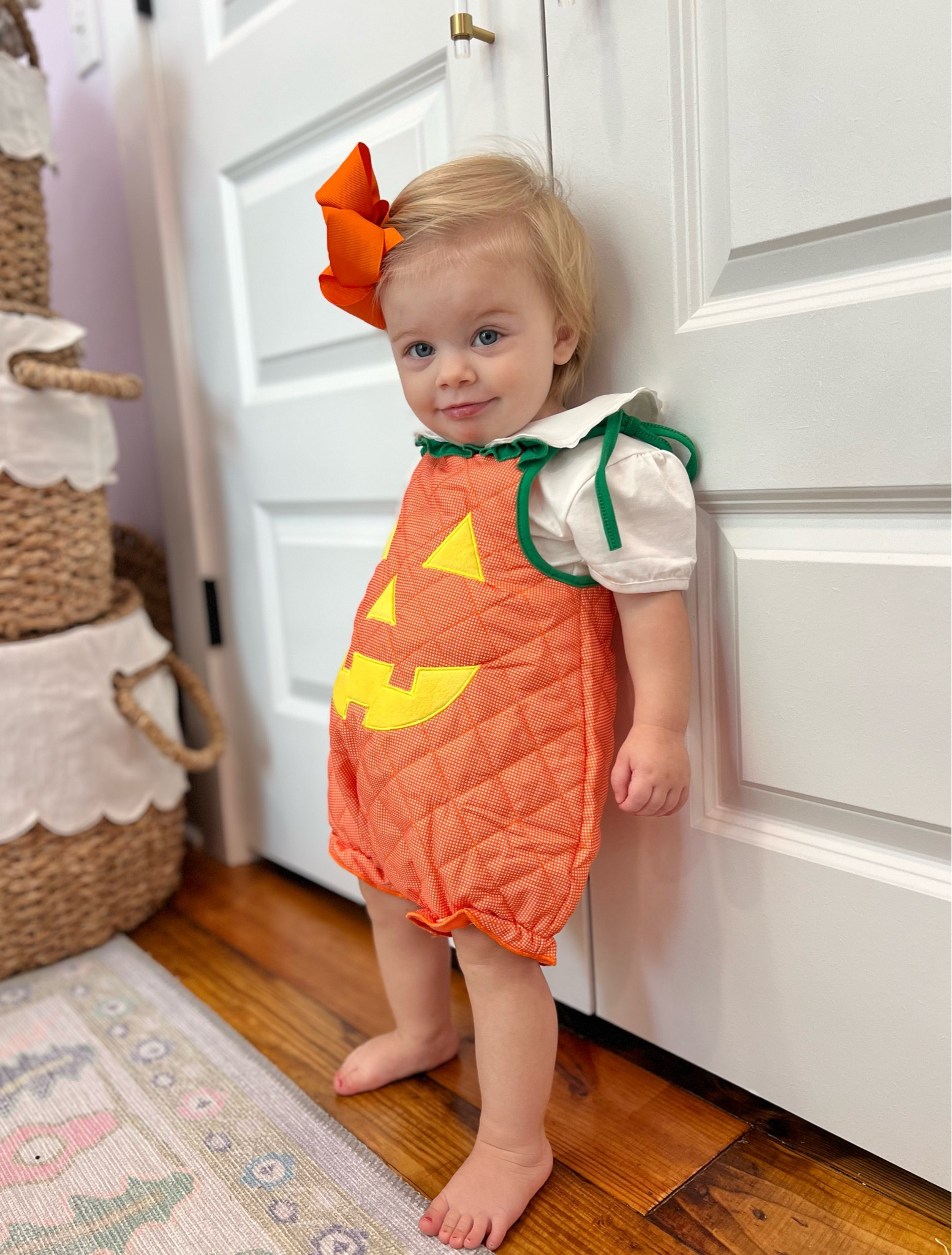 This tbbc dupe is totally worth the hype!! Hattie is in the 12/18M and with the tie shoulders she should be able to wear it again next year 🙌🏻

This little peter pan collar undershirt has ric rac trim and I can already tell we will wear it a ton! 

#LTKSeasonal #LTKKids #LTKBaby