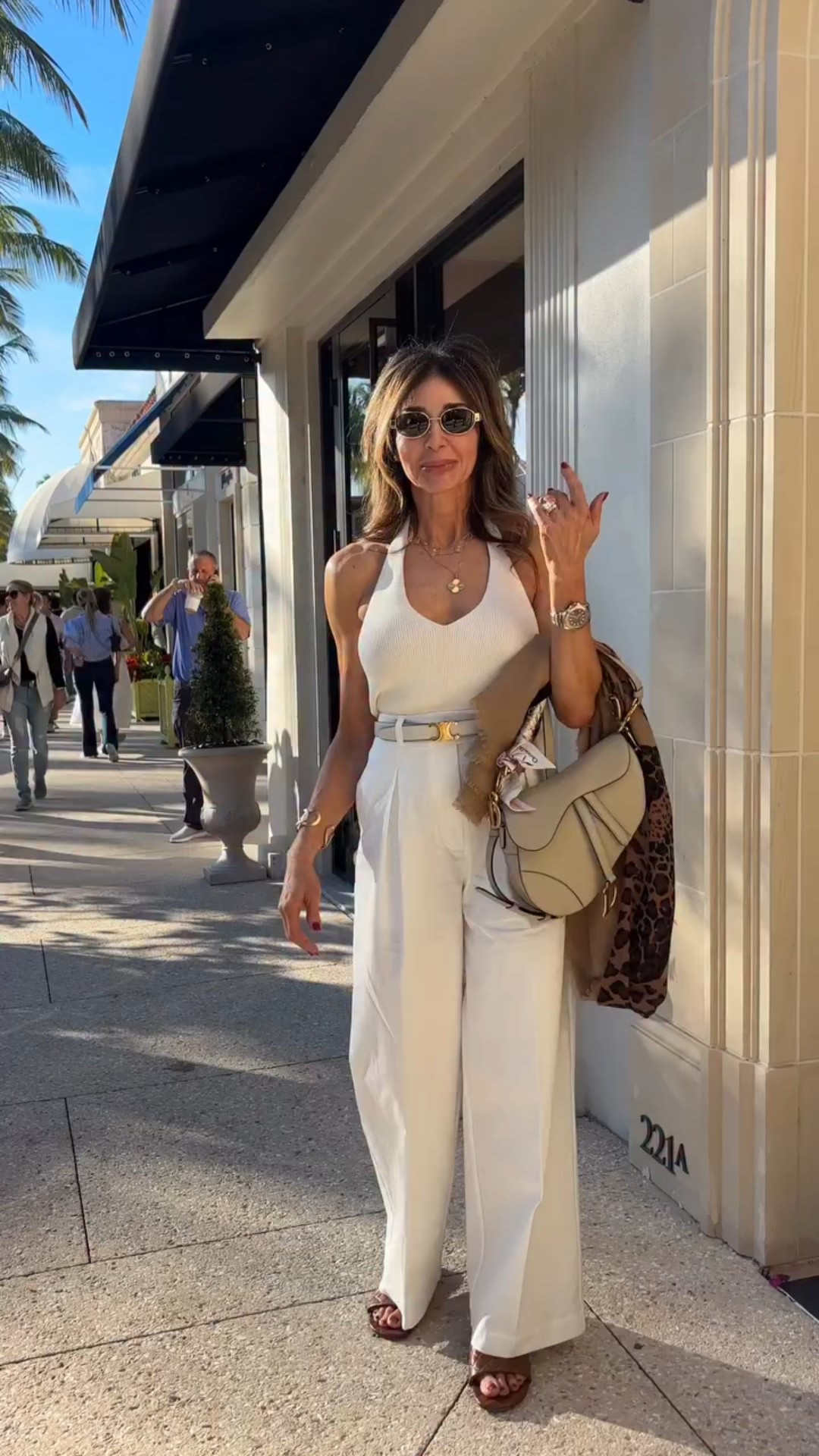 comment "outfit" and I'll send you a link to this outfit. Xx @devora.e 
.
.
#oldmoney #goals #luxurylifestyle #palmbeach #viral