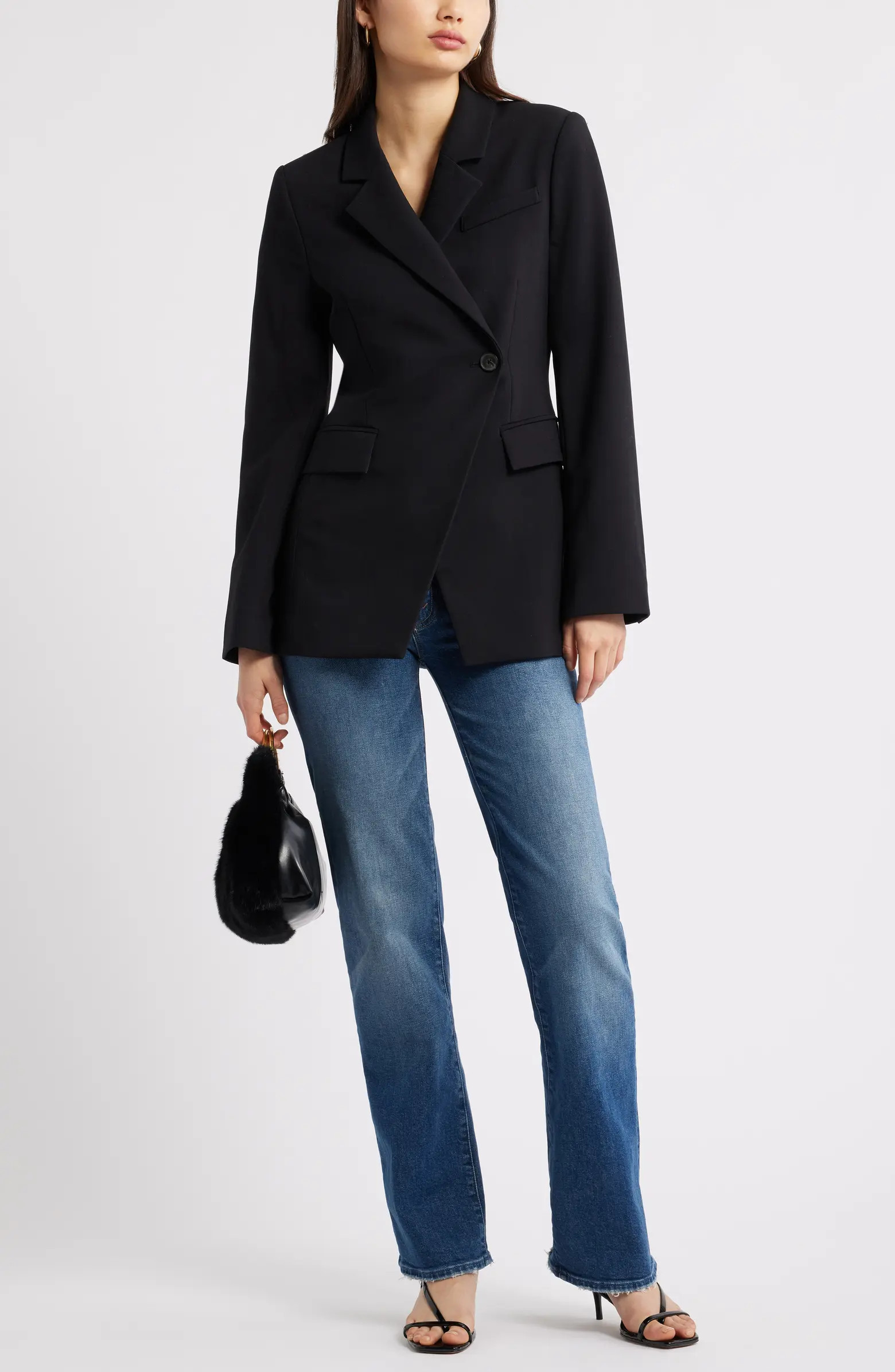 The Icon Asymmetric Fitted Blazer | Nordstrom