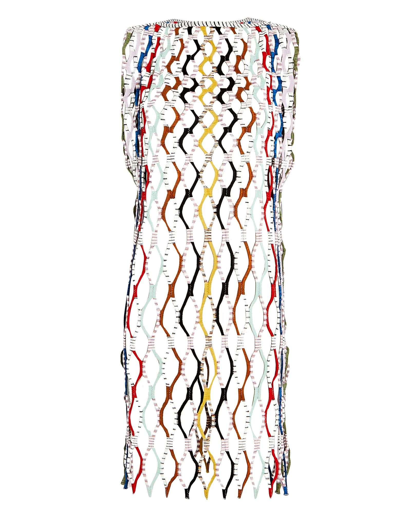 Stripe Crochet Mini Cover-Up Dress | INTERMIX