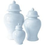 Hydrangea Light Blue Ginger Jars | Lo Home by Lauren Haskell Designs