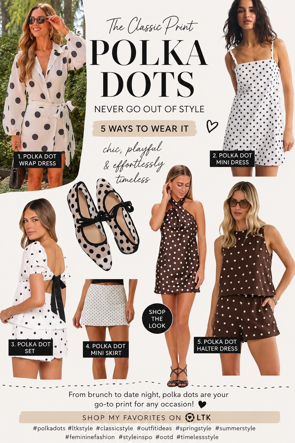 POLKA DOTS are having a major moment and I’m officially obsessed 🤍⚫️ From flirty mini dresses and chic matching sets to the cutest mesh ballet flats, this timeless trend is everywhere for summer 2026! Whether you’re headed to brunch, vacation, date night, or a summer party, polka dots add the perfect touch of feminine, effortless style.

I’m linking all my favorite polka dot finds in one place because these pieces are selling FAST! Which look is your favorite: the classic black & white, the chocolate brown moment, or the matching set? ✨

#LTKStyle #LTKFashion #LTKSaleAlert #PolkaDots #PolkaDotTrend #SummerFashion #SummerStyle #VacationOutfits #DateNightOutfit #BrunchStyle #ClassicStyle #TimelessFashion #FeminineStyle #FashionFinds #TrendingNow #OOTD #StyleInspo #AffordableFashion #CapsuleWardrobe #WearToWork #ResortWear #SummerWardrobe #ChicStyle #FashionBlogger #LTKCreator #ViralFashion #2026Trends #BalletFlats #MiniDressStyle #ShopMyLook

#LTKxAbercrombie #LTKootd #LTKmomlife