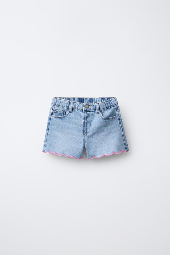 WAVE DENIM SHORTS | Zara US
