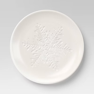 7" Stoneware Snowflake Salad Plate - Threshold™ | Target