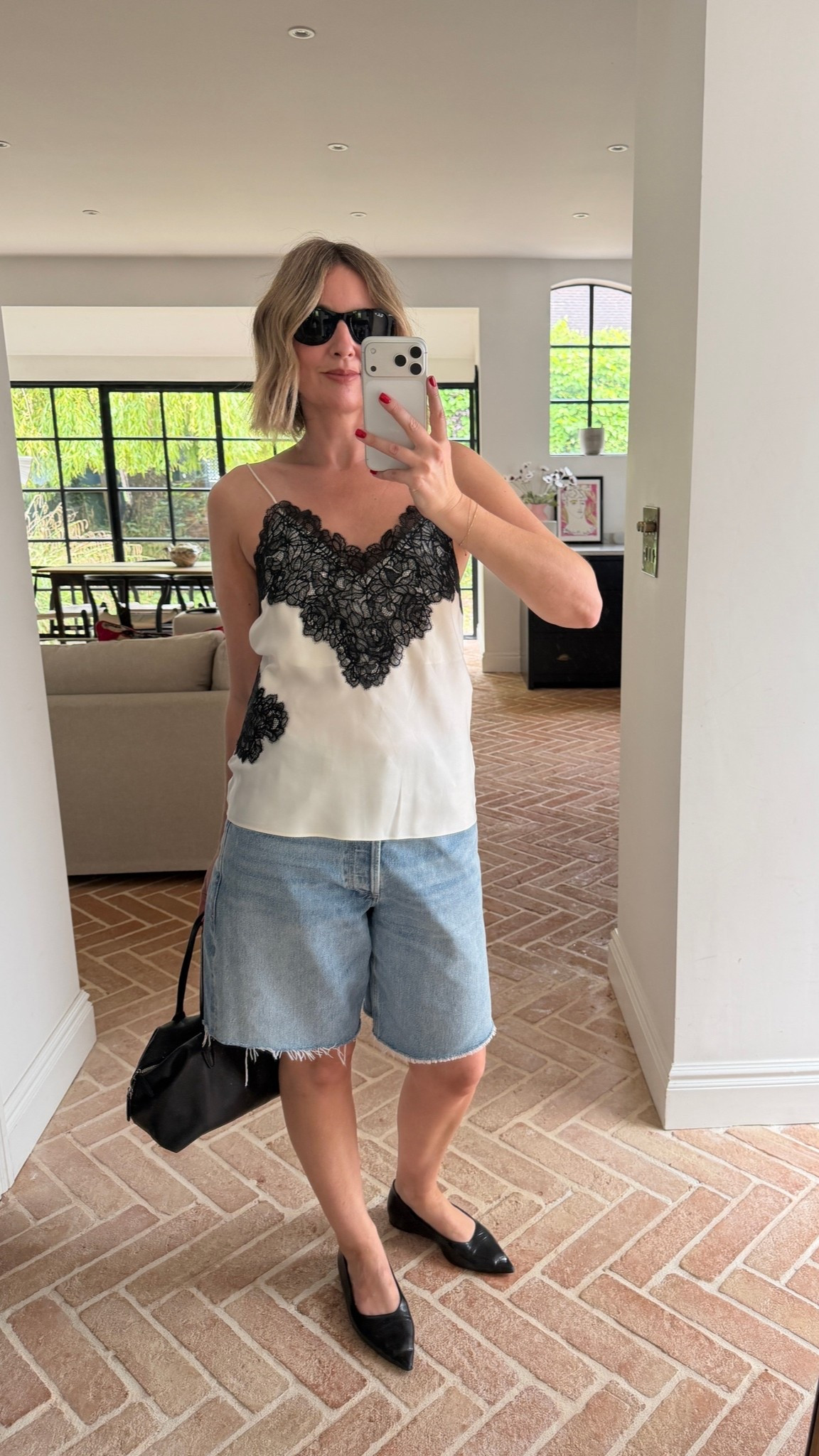 Long shorts + cami’s | heatwave style | Bermuda shorts | silk cami’s | cos bag

#LTKeurope #LTKuk #LTKsummer
