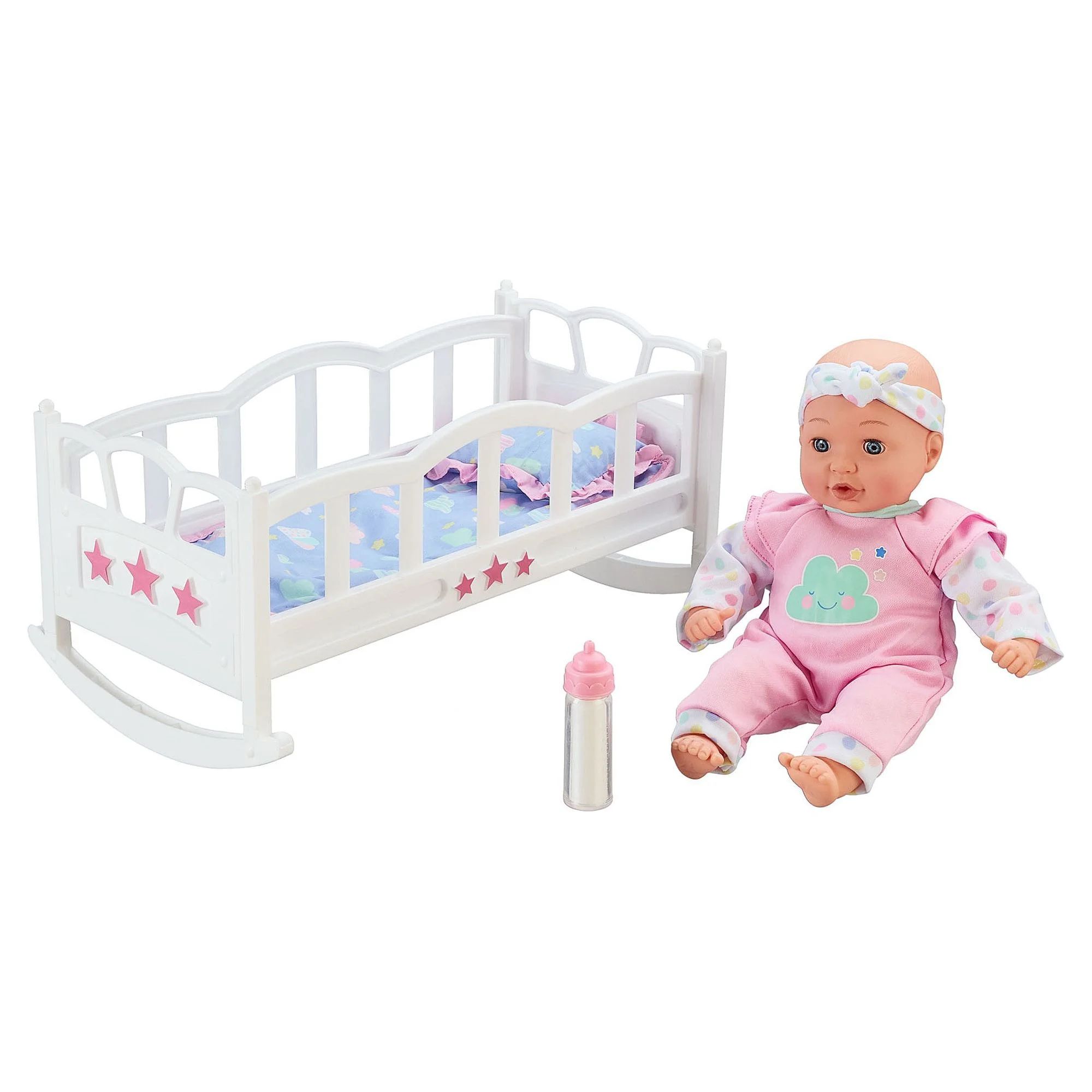My Sweet Love Baby Doll With Crib Play Set, Fair - Walmart.com | Walmart (US)