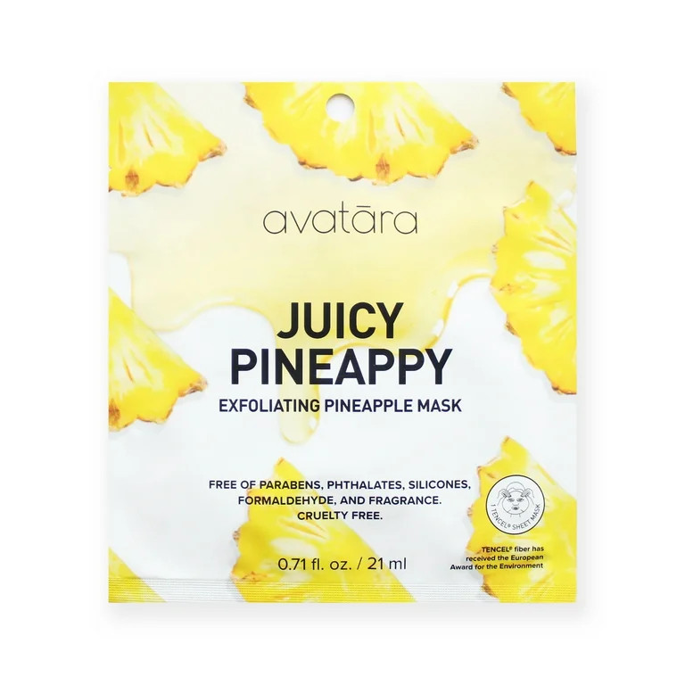 Avatara Pineappy Face Sheet Mask for All Skin Types | Walmart (US)