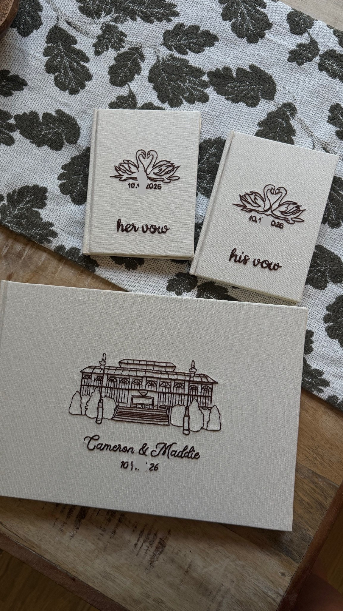 Embroidered wedding guest and vow books from Etsy! They’d make such good bridal shower presents too!

#LTKWedding