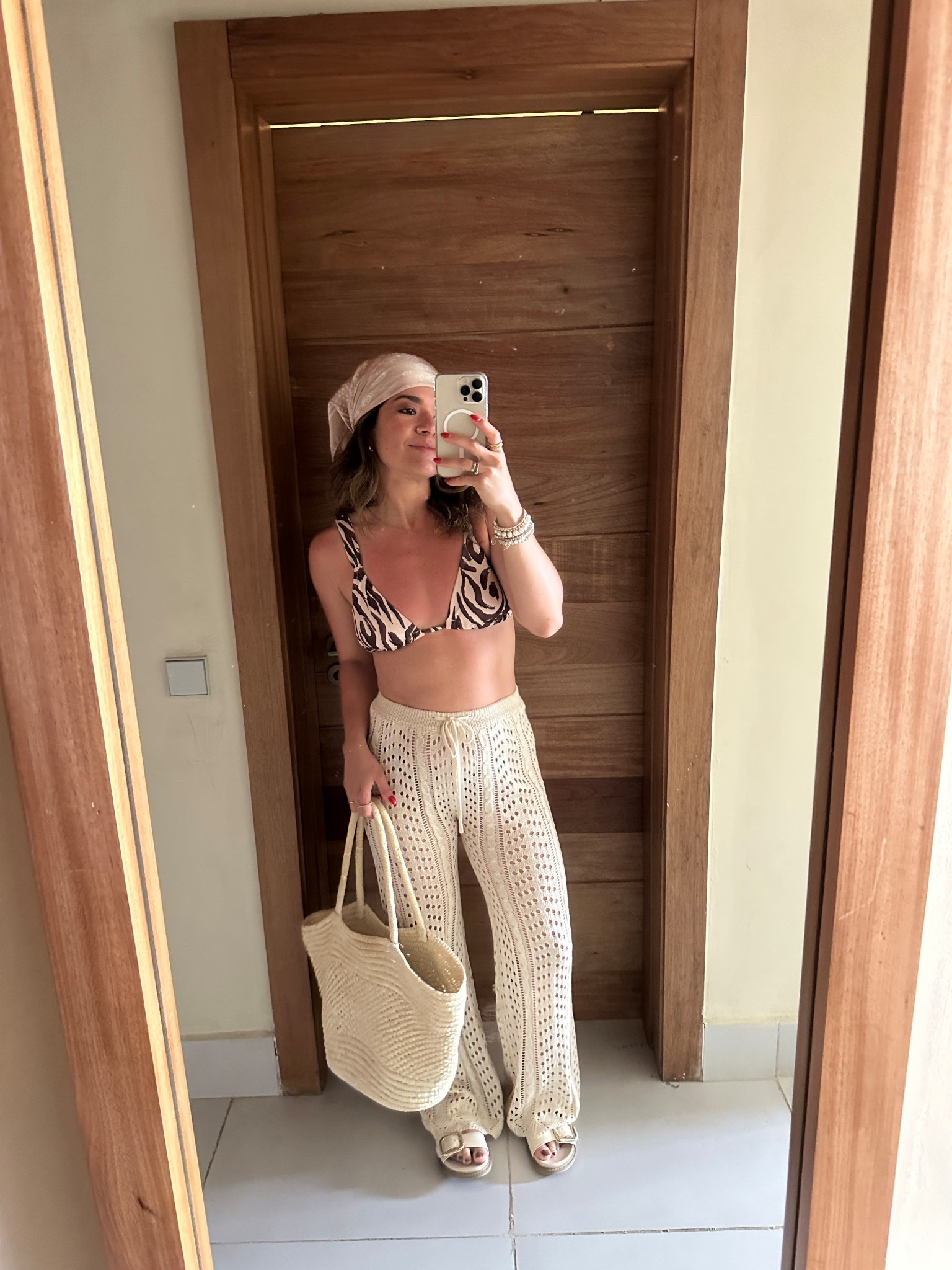 These crochet pants were such a good find too! Loved the way they fit and material. They are super stretchy and comfy! Wearing size small. 

#LTKFindsUnder50 #LTKPetite #LTKSwim