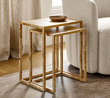 Burl Wood Nesting Tables (14"-16") | Pottery Barn (US)