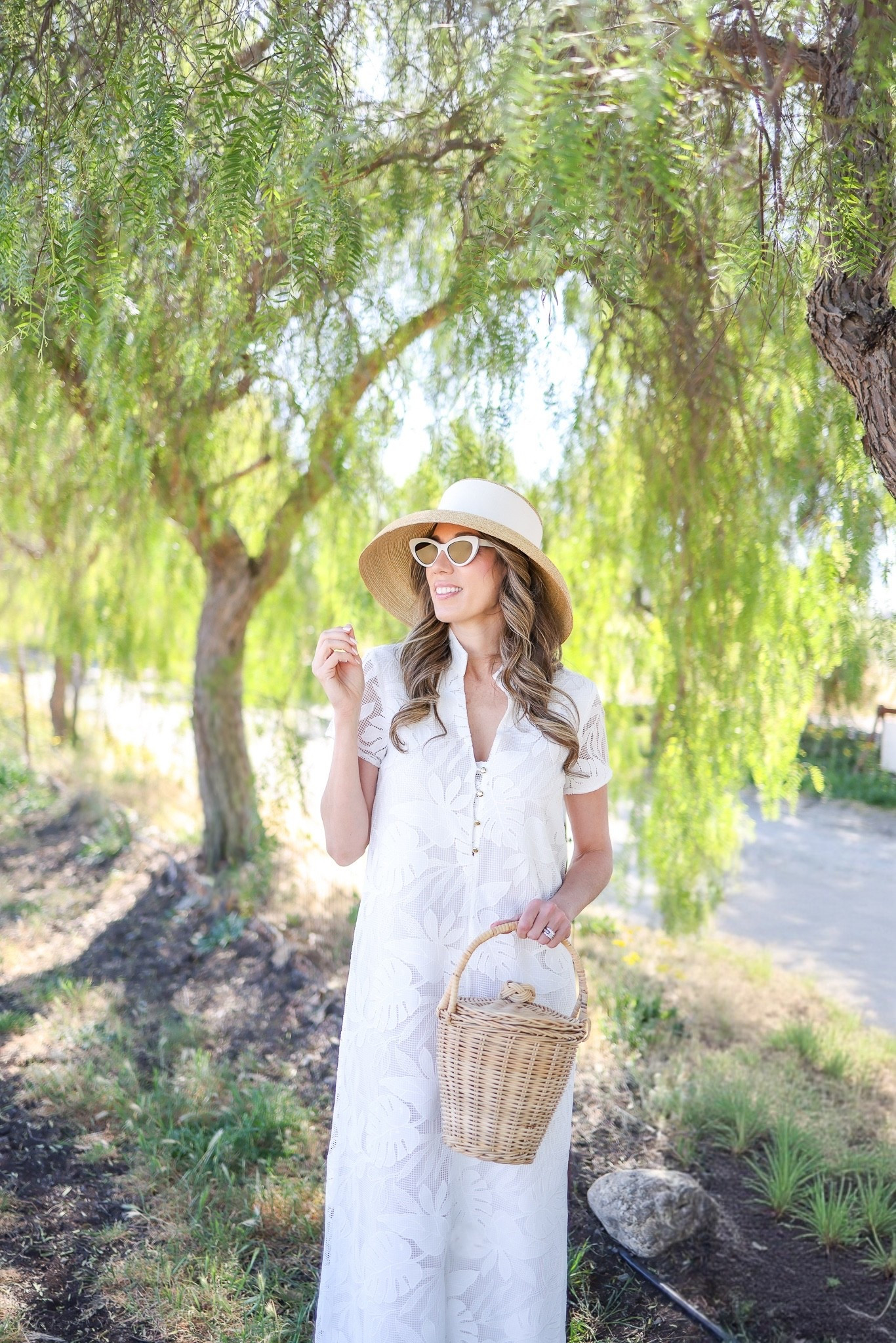 The Perfect white maxi dress for Spring. Completes it with a basket bag and some white sunglasses and you’re good to go! 

#LTKOver40 #LTKSaleAlert #LTKootd