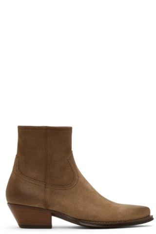 Tan Suede Lukas Boots | SSENSE