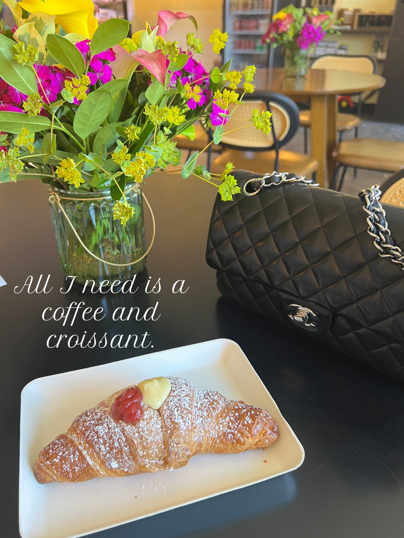The perfect snack… coffee, CHANEL and croissants make the world a better place while on vacay. Do you agree? #paulandjack #coffeetime #vacation #chanel #whattowearhereandthere

#LTKSummerEdit