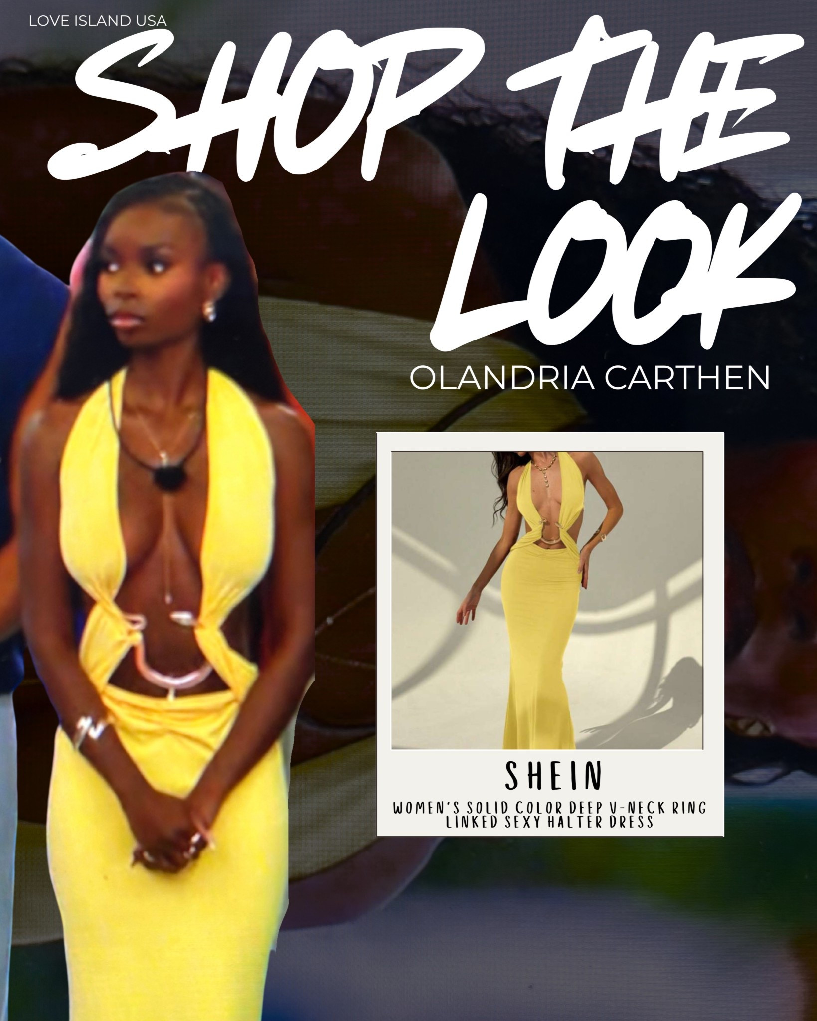 Olandria was glowing in this cutout halter moment on last night’s Love Island USA — and I found the exact dress on SHEIN for under $20 ☀️

This bold yellow maxi is such a vibe:
✨ deep-V halter neckline
✨ side and front ring details
✨ super flattering stretch fabric

Whether you’re packing for vacation, planning a summer date night, or just want that island-girl glow, this one’s for you 💛

🛍️ Linked right here in this post — snag it while it’s still in stock!

#LoveIslandUSA #OlandriaCarthen #SHEINStyle #YellowHalterDress #IslandGlam #LTKStyle #LoveIslandLook #CutoutMaxiDress #AffordableFashion #VacationOutfit #LTKLinked #ShopTheLook #SummerStyle2025 #RingDetailDress #LTKUnder50

#LTKSeasonal #LTKTravel #LTKStyleTip
