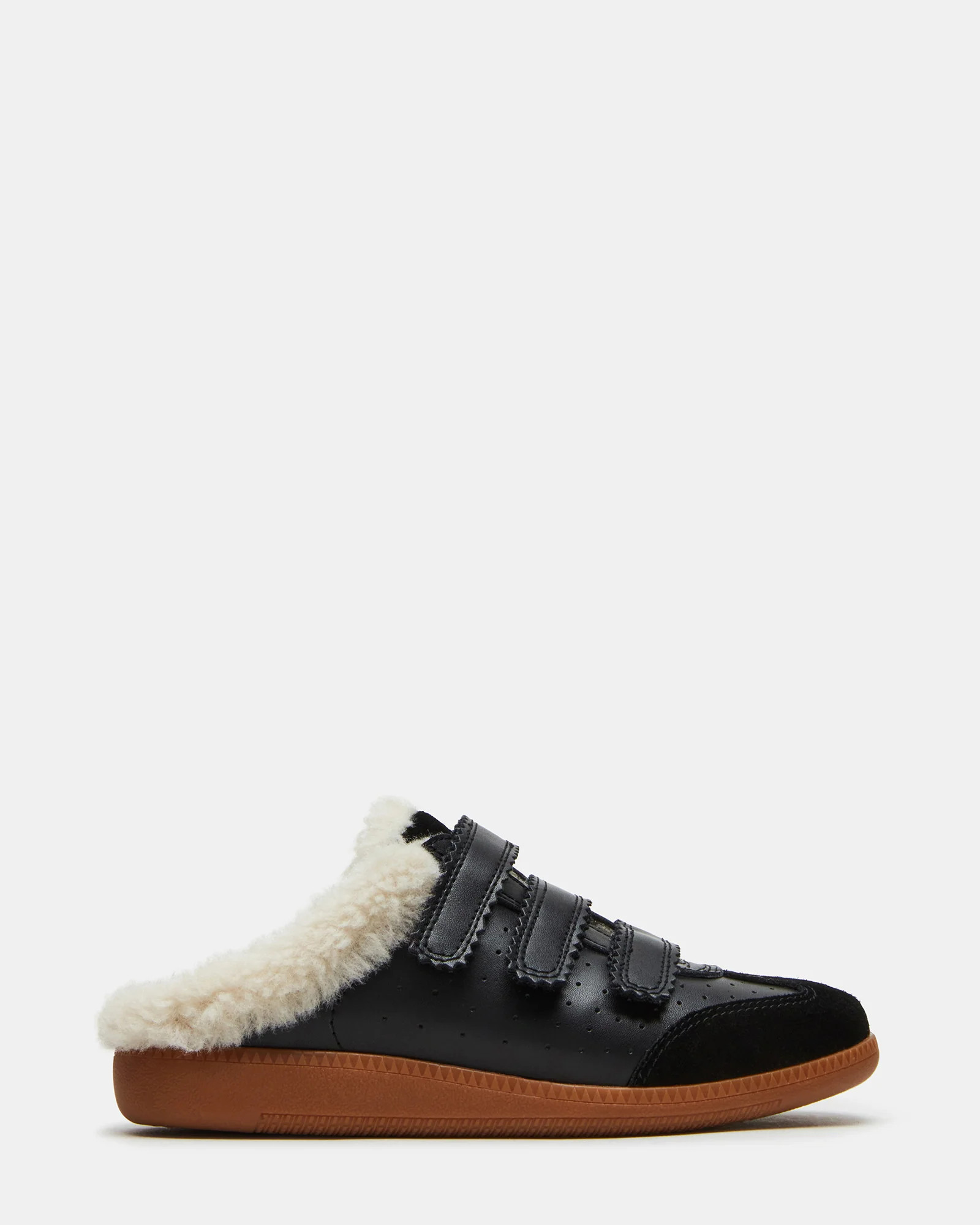 MEMENTO Faux Fur Black Multi Slip-On Women's Sneaker | Steve Madden (US)