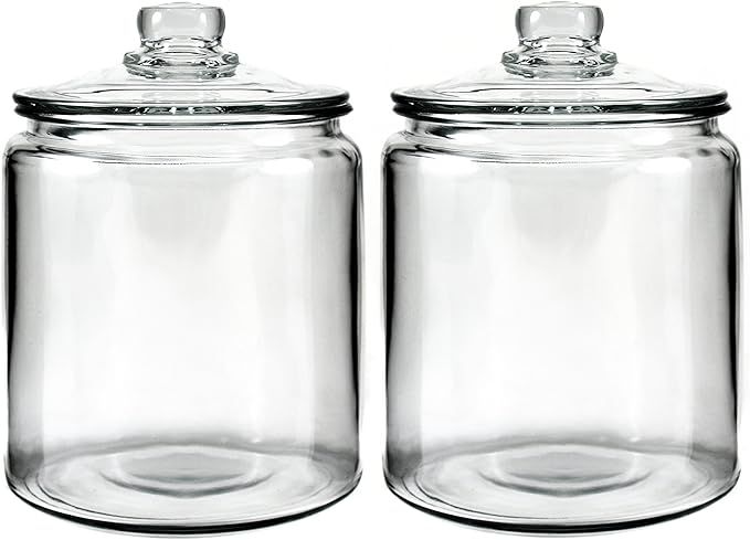 Anchor Hocking Heritage Hill Glass 0.5 Gallon Storage Jar, Set of 2 | Amazon (US)