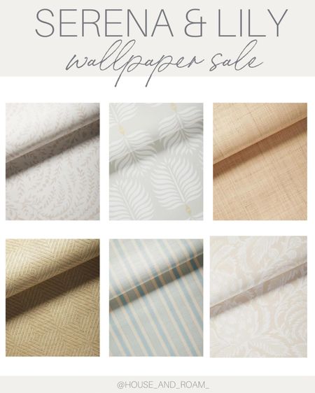 Favorite wallpapers currently on sale from Serena & Lily! A variety of different styles, textures, patterns and colors available! 

#LTKhome #LTKFind #LTKsalealert