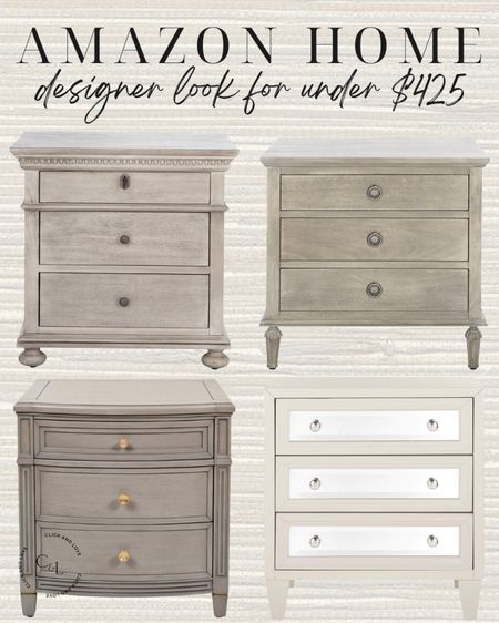 Designer inspired look for less nightstands! All under $425! 

Nightstand, bedroom furniture, bedroom, primary bedroom, guest room, bedroom styling, bedside table, Modern home decor, traditional home decor, budget friendly home decor, Interior design, shoppable inspiration, curated styling, beautiful spaces, classic home decor, bedroom inspiration , style tip, look for less, designer inspired, Amazon, Amazon home, Amazon must haves, Amazon finds, amazon favorites, Amazon home decor #amazon #amazonhome

#LTKHome #LTKFamily #LTKStyleTip