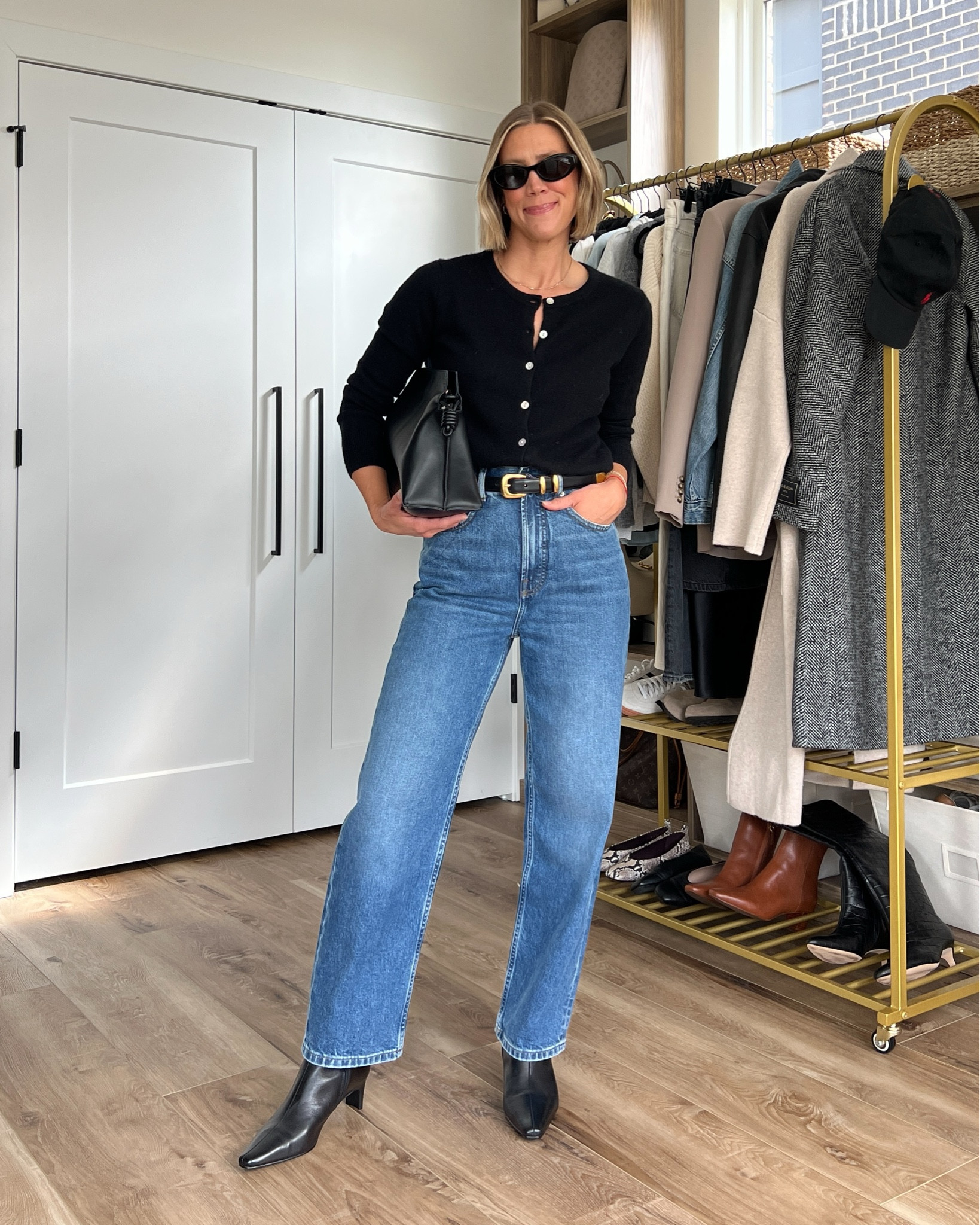 Wearing medium cardigan, 26/regular jeans, small belt, 4 blazer, boots tts 

#LTKStyleTip #LTKFindsUnder100 #LTKOver40